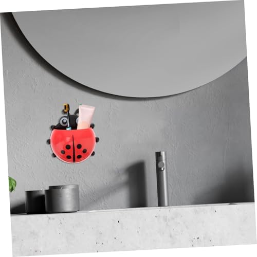 Happyyami 2pcs Wall Mounted Toothbrush Holder