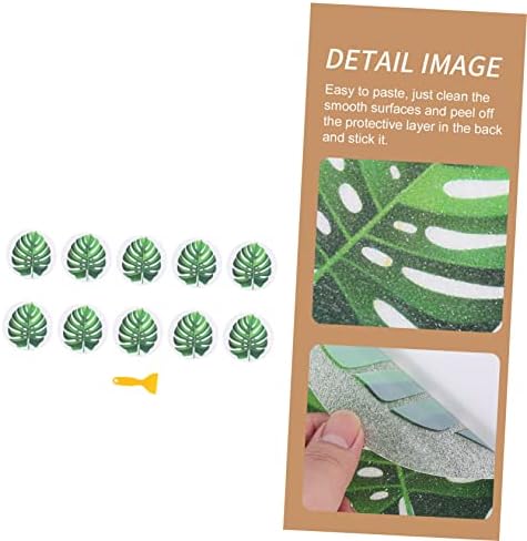 TOPPERFUN Leaf-Shaped Anti-Slip Bath Tub Stickers