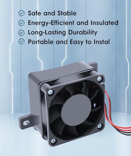 Irosiy 12V 50W Compact Ceramic Heater for Quick Heating
