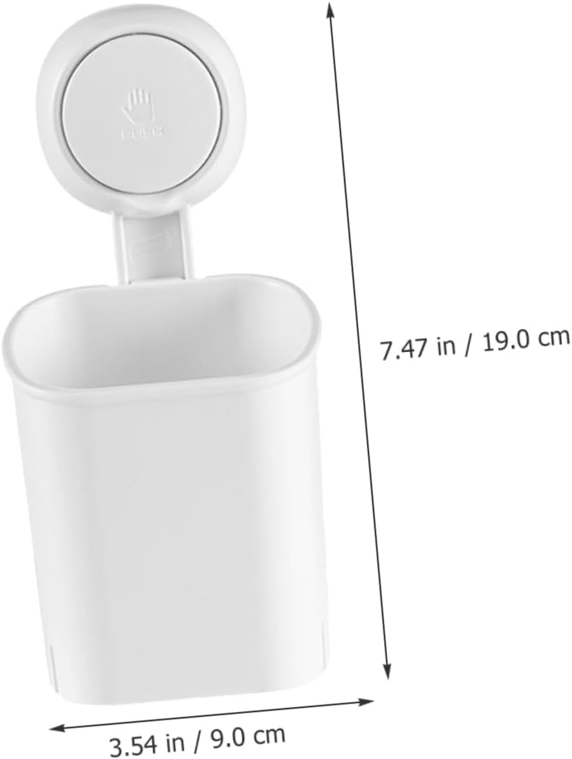Cabilock Suction Cup Toothbrush Holder Wall Mount No Drilling