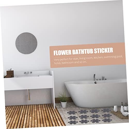 Happyyami 20pcs Flower Shaped Non-Slip Bath Tub Stickers