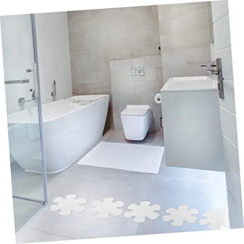 SOPOTUTU 2 Sets Non-Slip Bathtub Stickers with Flower Shell Designs