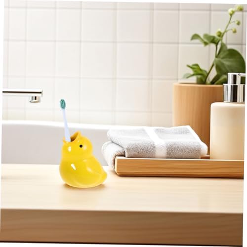 VICASKY Ceramic Cartoon Toothbrush Holder for Bathroom