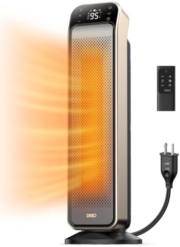 Dreo Space Heater with Remote and Anti-Burn Plug