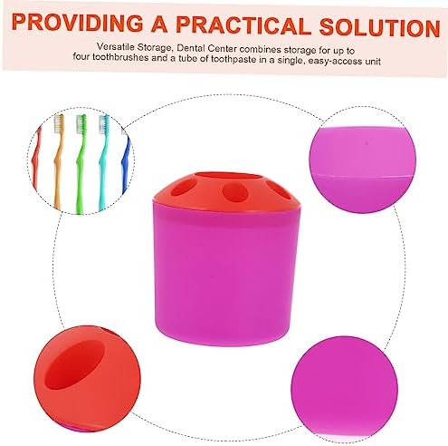 Ciieeo Toothbrush Holder with Toothpaste Storage