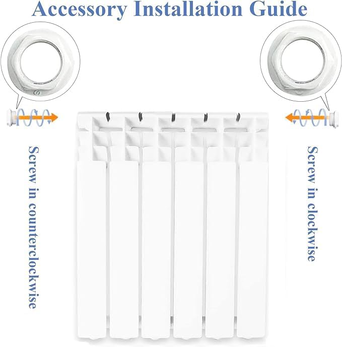 AB WiseWater Wall Mounted Radiator Heater with 10 Panels