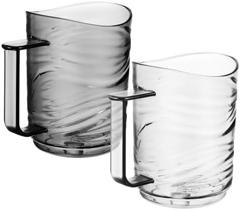 2pcs Reusable Toothbrush Holder Cups with Handle for Family Use