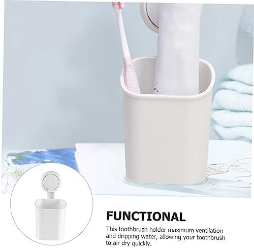 LIFKOME Wall Suction Cup Toothbrush Holder 1