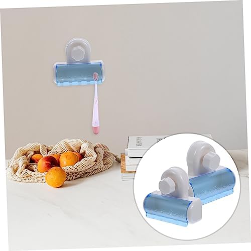 GLEAVI 2Pcs Wall Mounted Toothbrush Holder for Bathroom Space Saving Organizer