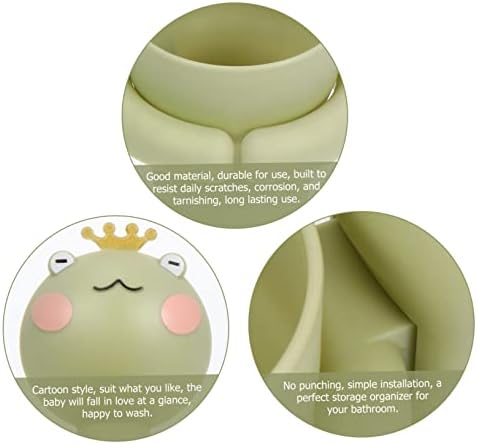 SOPOTUTU Cartoon Wall Mounted Toothbrush Holder