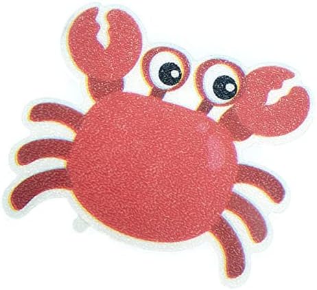 WOONEKY 5PCS Non-Slip Bath Grip Stickers Crab Design