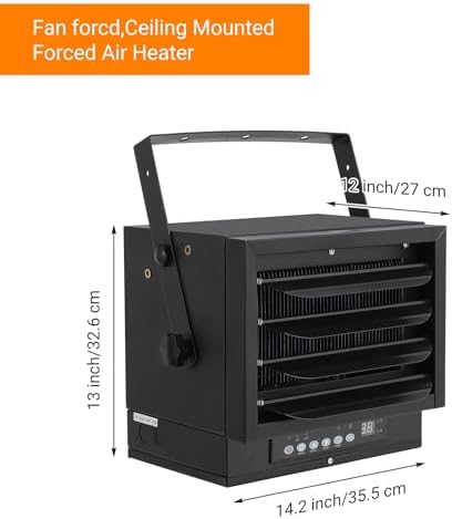 PioneerWorks 7500 Watt Ceiling Mount Garage Heater with Remote