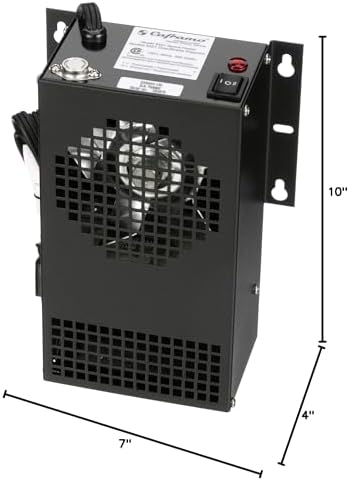 Caframo Limited Cabinet Heater - 2 Settings Black