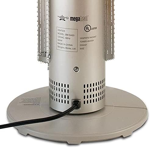 HeatMate Sengoku Graphite Medium Tower Electric Heater