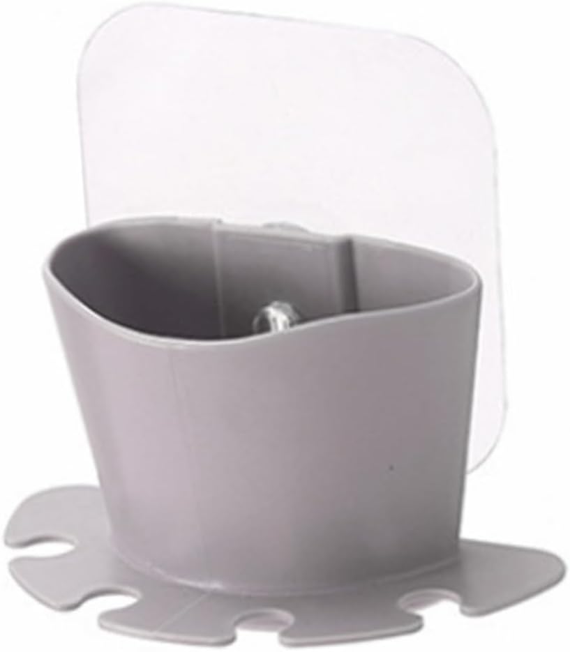 Sosoport Self-Adhesive Suction Cup Toothbrush Holder with Storage