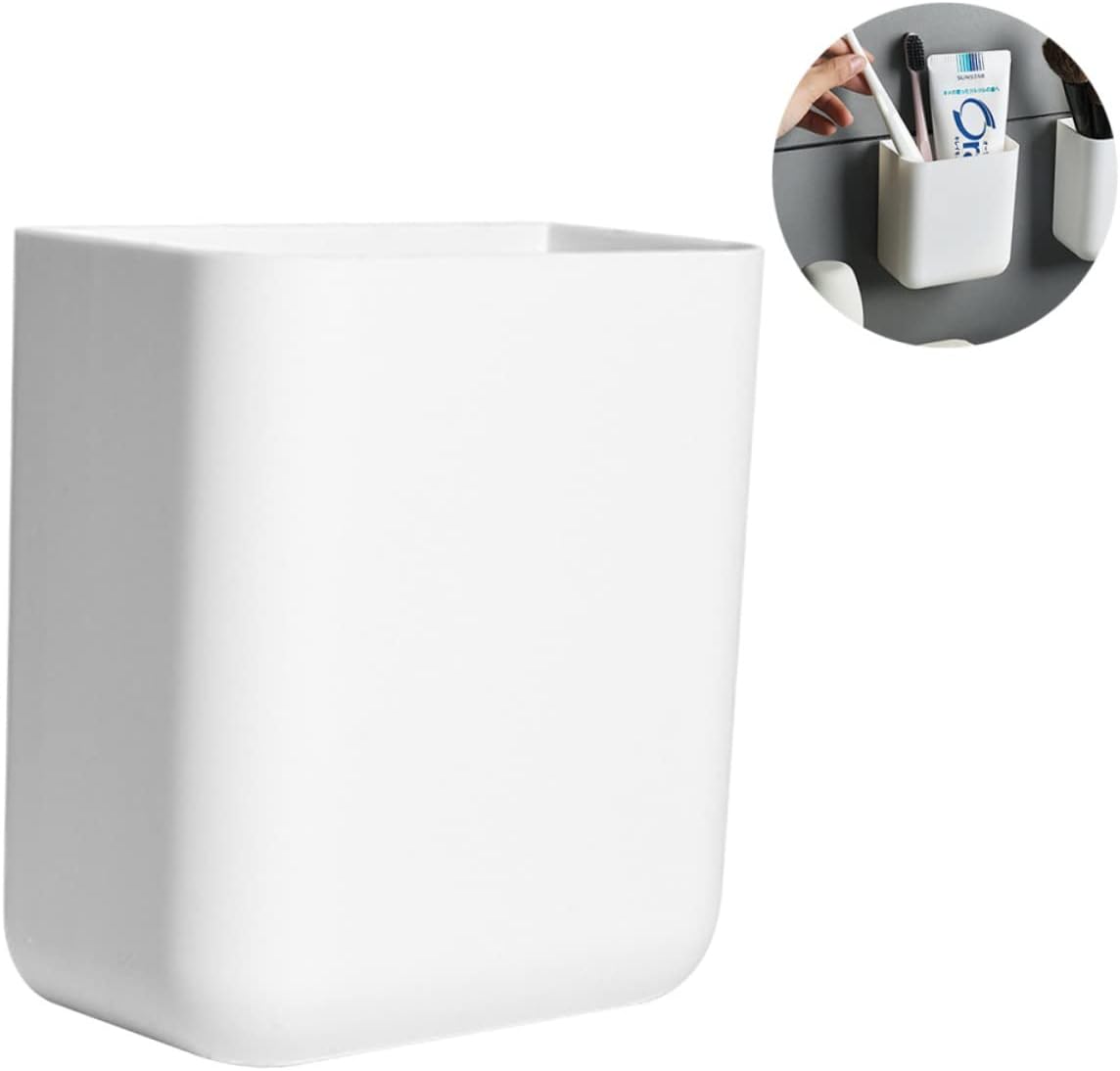 Amosfun Toothbrush Holder Wall Mounted Sturdy Lightweight