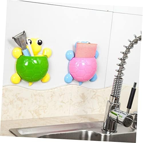 LIFKOME 2pcs Wall Mount Toothbrush Stand with Suction Cup and Toothpaste Holder