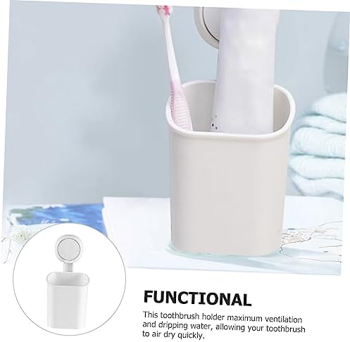 Garneck Wall Mounted Toothbrush Holder No Trace Quick Dry