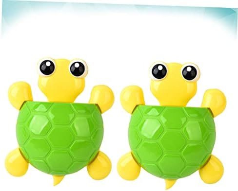 2Pcs Cute Turtle Suction Cup Bathroom Organizer