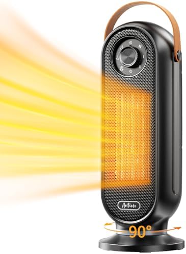 Antime 1500W Electric Space Heater with Remote and Thermostat