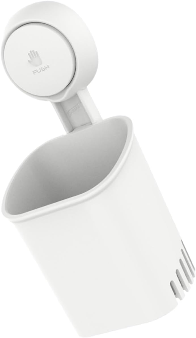 DECHOUS Wall Mounted Suction Cup Toothbrush Holder for Bathroom Organization