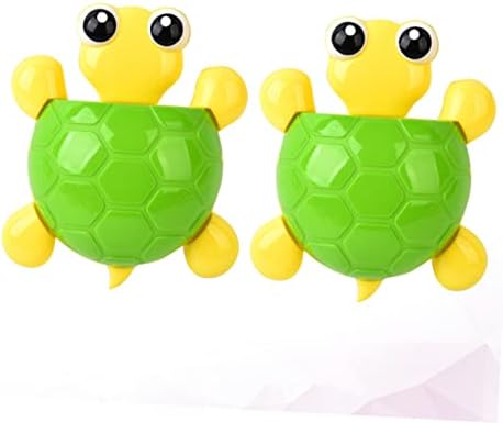 2Pcs Cute Turtle Suction Cup Bathroom Organizer