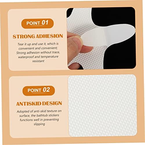 20pcs Non-Slip Bathtub Stickers with Cartoon Designs for Kids