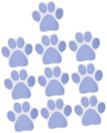 Ciieeo 10pcs Cartoon Dog Paw Anti-Slip Bathroom Stickers