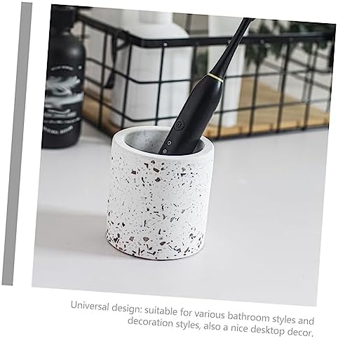 PRETYZOOM Elegant Marble Bathroom Toothbrush Holder Set