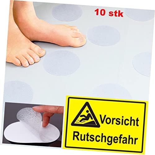 PRETYZOOM 10 Pcs 4x4 Anti-Slip Bathtub Stickers