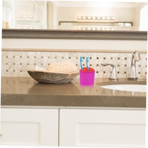 LIFKOME Large Plastic Toothbrush Organizer Stand