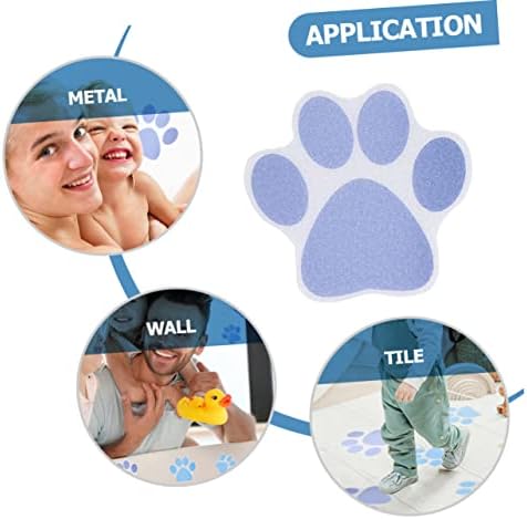 Ciieeo 10pcs Cartoon Dog Paw Anti-Slip Bathroom Stickers