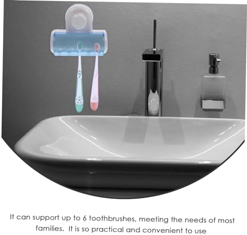 GLEAVI 2Pcs Wall Mounted Toothbrush Holder for Bathroom Space Saving Organizer