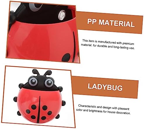Garneck Ladybug Toothbrush Holder with Suction Cup