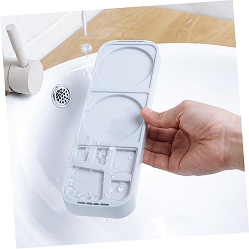 ABOOFAN Toothbrush and Toothpaste Holder with 2 Cups and 5 Slots