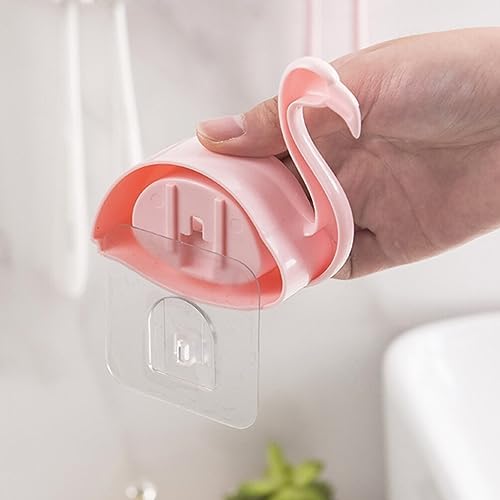 Zerodeko 2pcs Suction Cup Toothbrush Holder Wall Mounted Organizer for Bathroom