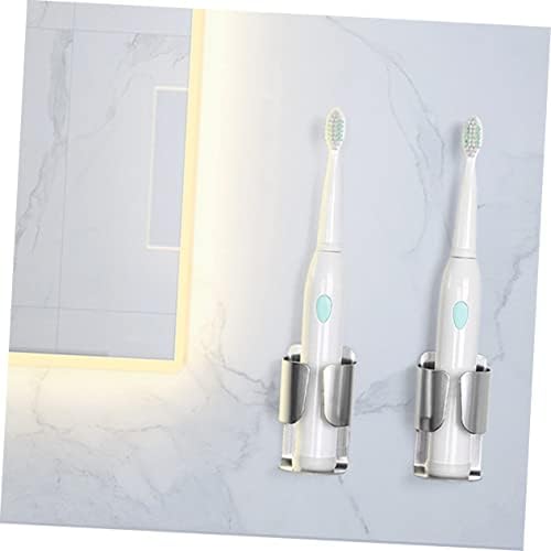 Garneck 6pcs Wall-Mounted Toothbrush Holder with Nail Storage