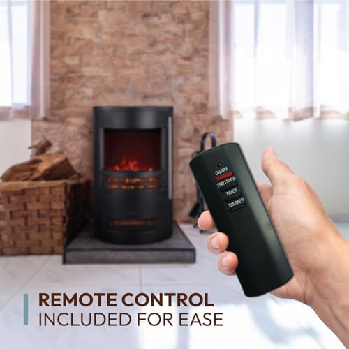 Cambridge Round Electric Fireplace with Remote Control 1