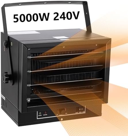 PioneerWorks 5000W Electric Ceiling Garage Heater with Overheat Protection