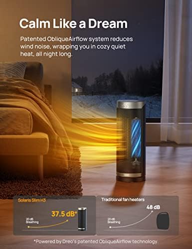 Dreo 1500W Electric Space Heater with Remote 1