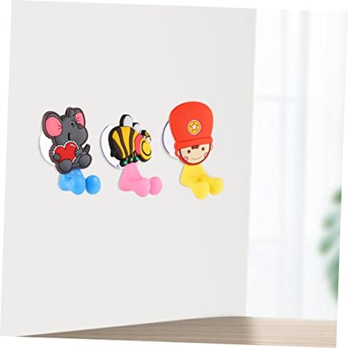 LIFKOME Cartoon Animal Toothbrush Holder Wall Suction Cup Hook