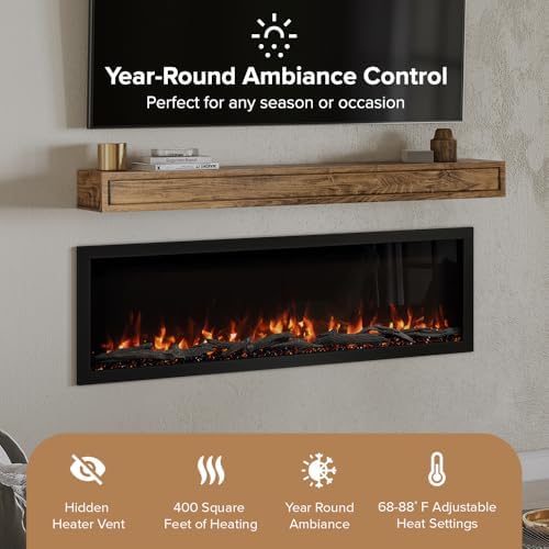 Modern Ember Highmark 60 Inch Smart Linear Electric Fireplace 1