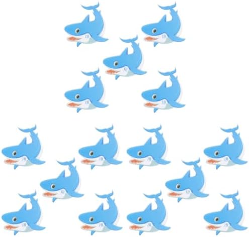 Cabilock Non-Slip Bathtub Stickers with Blue Shark Design