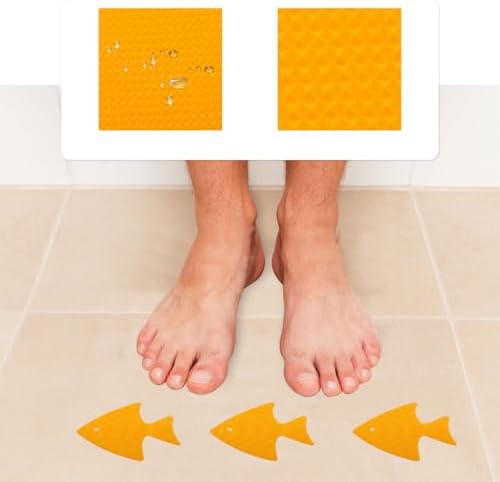 Angoily 20PCS Anti-Slip Bath Stickers with Sea Animal Decals