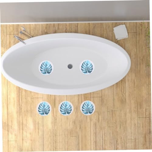 ABOOFAN Non-Slip Leaf Bath Stickers - Waterproof for Kids and Adults