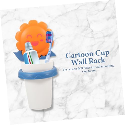 Didiseaon Adorable Toothbrush Cup Holder No Drill