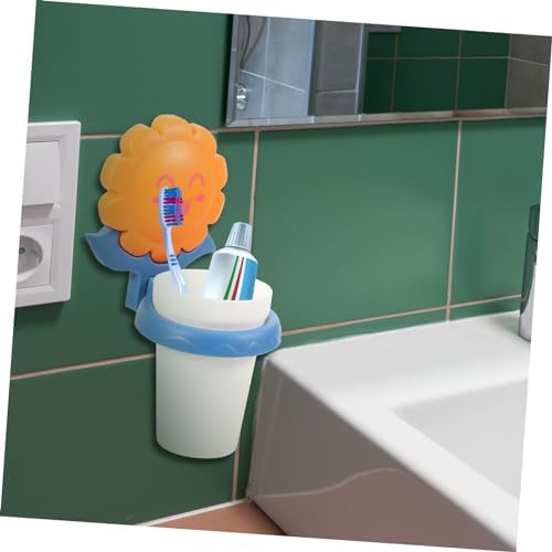 Healeved Cartoon Toothbrush Cup Rack Organizer