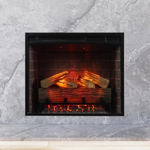 Modern Ember Uptown - Electric Fireplace Insert with Remote and Alexa Compatibility