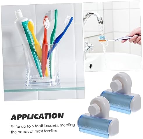 Wakauto 2Pcs Wall Mounted Toothbrush Holder