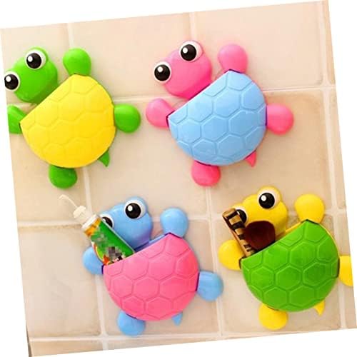 LIFKOME 2pcs Wall Mount Toothbrush Stand with Suction Cup and Toothpaste Holder